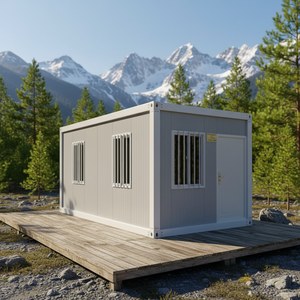 Maison conteneur mobile préfabriquée rectangulaire solaire de 40 pieds, hôtel/villa, bâtiments en panneaux sandwich, design moderne, respirant - Product Image 6