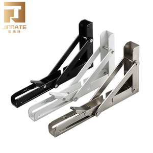 Jinnate Stainless Steel Triangular Wall Shelf Bracket JNT-20 Folding Support For Partition Modern Simple Design - Product Image 1