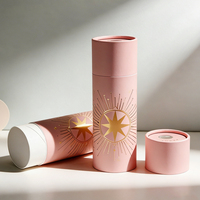 Caja de Embalaje de Cartón Cilíndrica Redonda Biodegradable con Logotipo Personalizado para Ropa Interior, Ropa, Bufandas, Toallas, Camisetas, Tubo de Papel Kraft