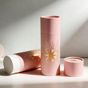 कस्टम लोगो बायोडिग्रेडेबल राउंड सिलेंडर कार्डबोर्ड पैकेजिंग बॉक्स अंडरवियर कपड़े तौलिए टी-शर्ट कोट ट्यूब - Product Image 3