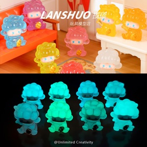 Figura de resina de dibujos animados Lanshuo, miniatura 3D, modelo de juguete, adornos decorativos para escritorio, regalo coleccionable - Product Image 4