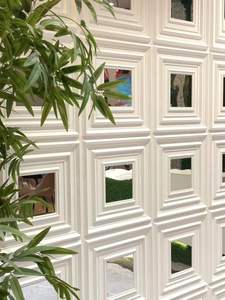 Hotels Decoratief Decor Ontwerp Pvc 3d Thermoforming Plastic Wandpaneel Spiegel Goud 3d Pvc Wandpanelen - Product Image 2