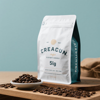 Sac à café avec valve personnalisé 250G 500G 1000G Emballage de café écologique et durable