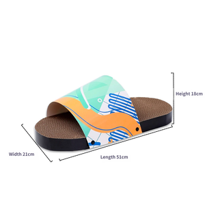 नालीदार पेपर कैट स्क्रैचिंग बोर्ड चप्पल सीधे डिजाइन क्लैव शार्पनर व्यक्तिगत रचनात्मक बिल्ली खिलौना आपूर्ति राष्ट्रीय - Product Image 3