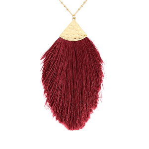 Collier avec pendentif en pompon - Product Image 2