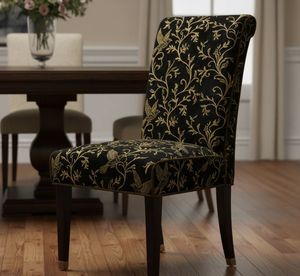Ornate Gold Bird Furniture Upholstery Fabric By The Yard Decorative Nature Inspired Printed Textile For Dining Chair <b>Bench</b> - Product Image 4
