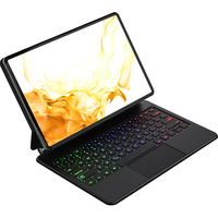 Clavier Magique pour Samsung Galaxy Tab S7-S9 11 pouces – Étui Clavier Sans Fil Bluetooth avec Emplacement Stylet – Utilisation Élégante