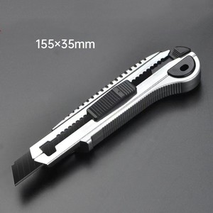 Cuchillo deslizante de 18mm, cuchilla de carga automática de alta resistencia, cuchillo cortador de utilidad con 5 uds. - Product Image 2