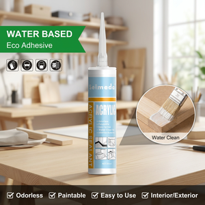 Scellant acrylique à base d'eau écologique, mastic de calfeutrage peignable, colle acrylique pour l'étanchéité des fenêtres et des portes, colle imperméable - Product Image 1