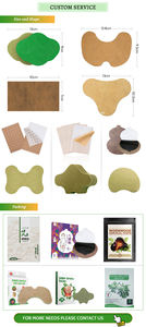 プライベートラベルワームウッドエキスkneePatches鎮痛石膏バックネックショルダー自己発熱パッチ - Product Image 5