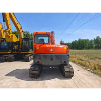 Offre Spéciale : Mini-Excavatrice KX080 d'occasion, modèle 2024, 8000 kg, équipement de construction, avec moteur et transmission, importée du Japon