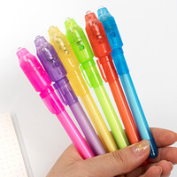 Surligneur UV Multicolore Permanent Multifonctionnel XY, Publicitaire Personnalisé, à Grande Tête, en Plastique, avec Lumière LED et Pointe Biseautée, Jouet Magique