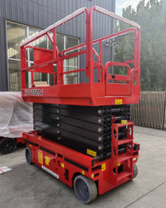 खेतों और निर्माण क्षेत्रों में उपयोग किया जाने वाला विद्युत कैंची लिफ्ट मंच - Product Image 3