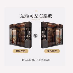 Ménage chambre à coucher bois massif moderne simple léger luxe italien minimaliste <span class=keywords><strong>porte</strong></span> en verre <span class=keywords><strong>porte</strong></span> <span class=keywords><strong>coulissante</strong></span> armoire à portes coulissantes - Product Image 3