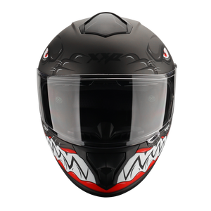 Casco de Motocicleta Integral ABS con Alerón Grande, Visera Exterior Transparente, Visera Interior Negra, Motocross, Liberación Rápida, XXP Warrior, Todas las Estaciones - Product Image 5