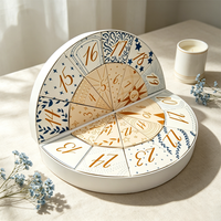 Boîte de calendrier de l'avent rigide en forme d'éventail personnalisée |   Boîte à tiroirs pour compte à rebours de 24 jours, emballage cadeau de luxe pour la beauté de Noël