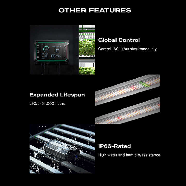 Drop Shipping Free Tax 2.8Umol/J Samsung 301B Smart Control Daisy Chain Grow Light Led 645W