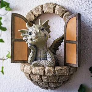 Miniature de dragonnet - Décoration d'intérieur artistique en résine exquise |   Ornement de table fantaisiste pour bureau et cheminée - Product Image 2