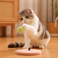 Jouet pour chat Spring Ball, jouet en peluche rebondissant interactif pour le divertissement des chats, multicolore, OEM/ODM personnalisé, jouet pour chat