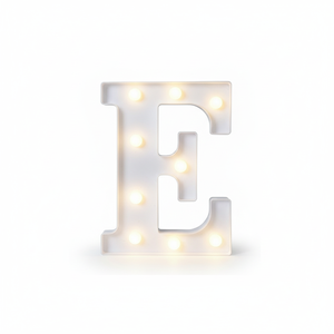 Bianco LED lettera E segno decorativo tendone per la casa E la festa di illuminazione arredamento - Product Image 2