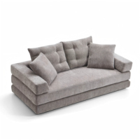 Günstiges Großhandels-Klappsofa, Modulares Stoffsofa ohne Rahmen mit Komprimiertem Schwamm für Villen & Schulen