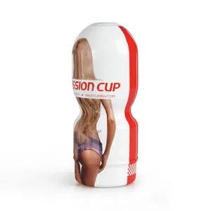 Realistische Pussy Aircraft Cup Mannelijke Siliconen Zuigende Seksuele Masturbator Vaginale Snelle Vagina Pocket Masturbatiecup Mannen Seks Speelgoed - Product Image 3