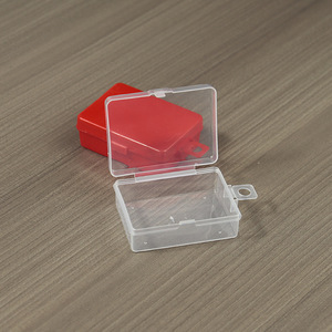 Transparent Plastic <b>Storage</b> <b>Box</b> 6.8x5.1x2.4cm With Lid For Fishing Gear Tools Accessories Desktop Organizing - Product Image 3