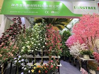 Rangkaian Bunga Daisy Kuning Buatan 66cm dari Sutra Imitasi dengan Pot Plastik untuk Dekorasi Rumah, Pernikahan, dan Acara