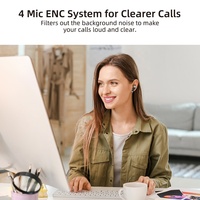 Écouteurs Bluetooth J66 à réduction de bruit active, OEM ODM, écouteurs sans fil ANC TWS avec ENC