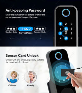 أمان منزلي أوتوماتيكي ، حافة مرآب كهربائي ، Ttlock Wifi ، بصمة إصبع خارجية مقاومة للماء - Product Image 5