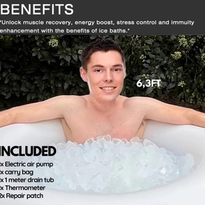 <b>Inflatable</b> Ice Bathtub Portable PVC Folding Fitness Ice <b>Bath</b> Recovery Cold Plunge Tub for Athletes - Product Image 5