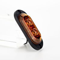 Systèmes d'éclairage automobile, feux latéraux à LED pour camions et remorques, 12-24V, ABS+PC, feux d'avertissement rouges/jaunes/blancs pour