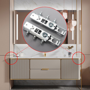 Support de suspension dissimulé pour montage mural d'armoires de cuisine, matériel en acier réglable et robuste - Product Image 2