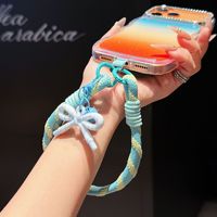 Nouvelle Lanière de Poignet Colorée avec Nœud pour Coque de Téléphone, Cordon Portable Anti-Perte pour Téléphone Mobile