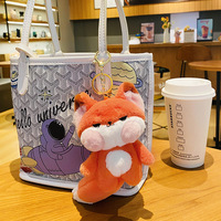 Peluche Renard Mignon Uyeah, Jouet en Peluche Doux, Porte-clés Personnalisé avec Broderie pour Cadeaux, Décoration et Présentation