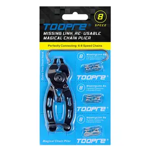 TOOPRE Bike Chain Missing Link 6/7/8/9/10/11/12 Speed Bicycle Chain Quick Release Buckle Disassembly Installation Wrench Tool