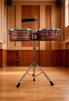 Factory Wholesale High Quality Steel Timbals Drum Set 13" 14" Double Braced Stand Percussion Instrument for Music School