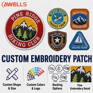 Écussons personnalisés en PVC 3D avec logo pour clubs sportifs et d'aventure, badge d'identité en caoutchouc souple de qualité supérieure AWELLS - Product Image 3