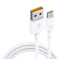 Cables DE DATOS USB A a tipo C al por mayor de fábrica Cables USB de carga rápida 6A para tabletas de PC de teléfono móvil