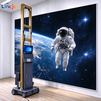 Imprimante murale UV LINCJET LC-A2 pour verre, machine d'impression murale numérique mobile pour la décoration de cloisons en verre