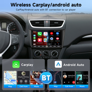 Podofo 2 Din <span class=keywords><strong>Android</strong></span> 9'' 4+64G Autoradio für Suzuki Swift 2012 mit Wireless CarPlay/<span class=keywords><strong>Android</strong></span> Auto, Klaviertasten, GPS und WLAN - Product Image 2