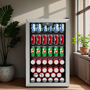 Enfriador de Vino Profesional de Acero Inoxidable de 30 Botellas y 96L con Temperatura Constante para Uso en Hoteles, Independiente - Product Image 5