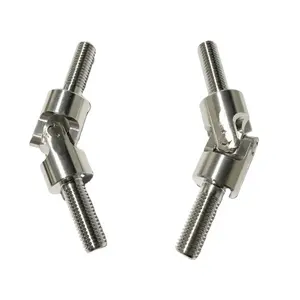 Custom Stainless Steel Micro Threaded Universal Joint with Pin and Block Small Universal Joint Shaft