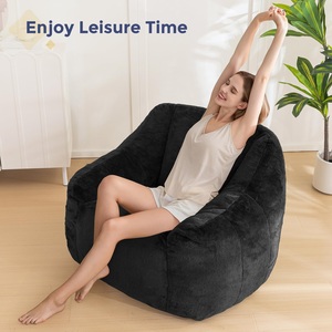 Sillón Puff Tapizado con Relleno de Espuma Comprimida y Envasada al Vacío, Sofá Moderno Grande para Sala de Estar, Hotel, Apartamento - Product Image 5