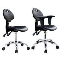 Chaise antistatique réglable de style industriel ESD pour l'école, l'atelier, l'hôpital, l'entrepôt - Fabriquée en plastique