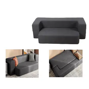 8 Inch Vouwen Slaapbank Bank Queen Memory Foam Convertible Futon Slaper Stoel Foam Bed Voor Slaapkamer Woonkamer Gast, dark Gra