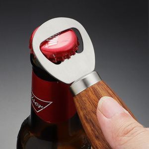 304 Stainless Steel <b>Beer</b> <b>Bottle</b> Opener Household <b>Beer</b> <b>Bottle</b> Opener Kitchen Rosewood Manual Creative <b>Bottle</b> Opener - Product Image 2