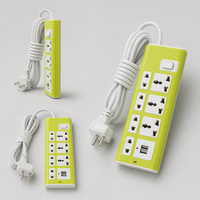 Multiprise industrielle ABS haute puissance à 7 prises avec interrupteurs multiples et connecteur USB-C, exportée de l'usine du Vietnam, du Laos et de la Thaïlande
