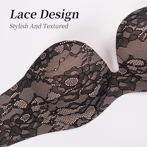 حمالة صدر نسائية جيدة التهوية جديدة مقاس كبير قطعة واحدة غير مرئية لرفع الظهر بدون حمالات جانبية لاصقة للثدي الكبير - Product Image 6