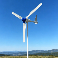 Éolienne solaire OEM 800W 24V 48V 2,5 m/s à démarrage rapide, 3/5 pales, avec contrôleur, éolienne horizontale pour ferme/maison